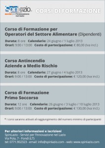Corsi di Formazione - giugno 2013