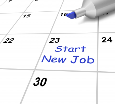 ID-100259397 'Start New Job Calendar Means Beginning Employment Contract' by Stuart Miles